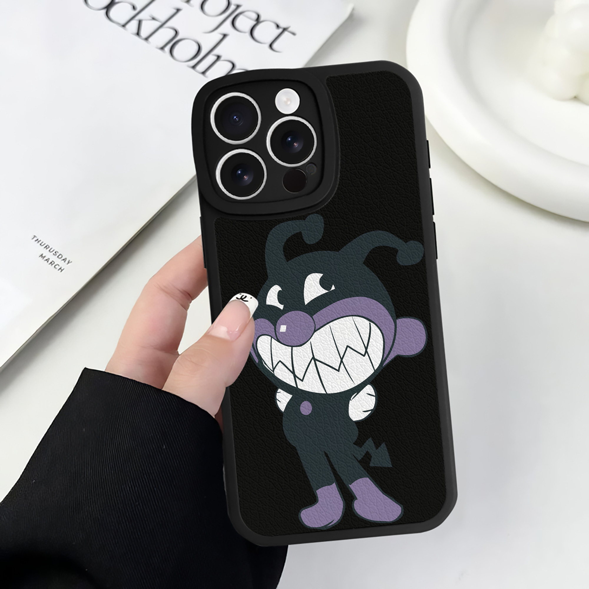 （画像用） アンパンマン Anpanman 【iPhone 16シリーズ対応】シリコンスマホケース（レザー調） 材質：シリコン